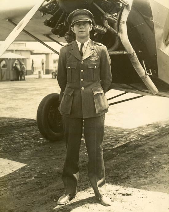 Hap Russell with a Standard Air Lines Craft